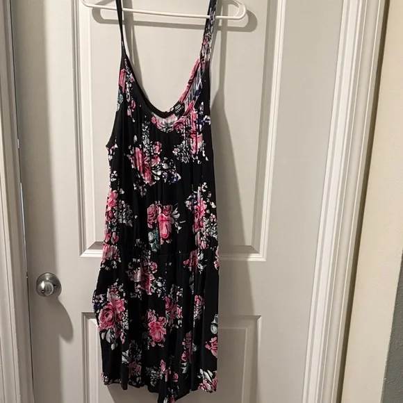 Torrid Black Floral Jumpsuit - Picture 2 of 4